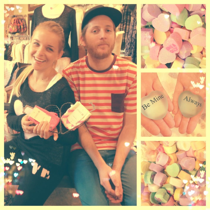 Conversation Hearts and PJ Salvage Jammies... Shop Ellesse's Look by Clicking HERE. <3 